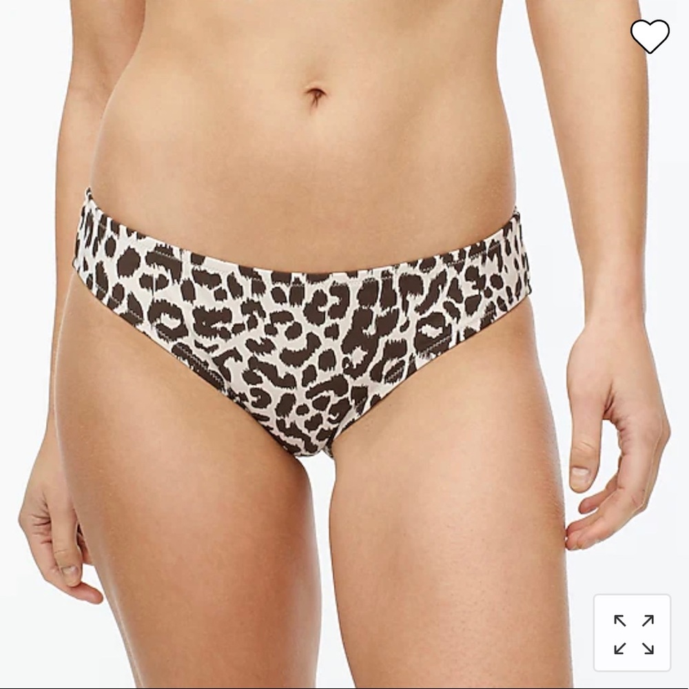 JCrew Lana Leopard Surf Hipster Bikini Bottom